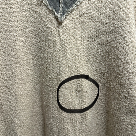 Free People Steffie V-Neck Varsity Stripe Oversized Pullover Sweater Size XS - Picture 10 of 14